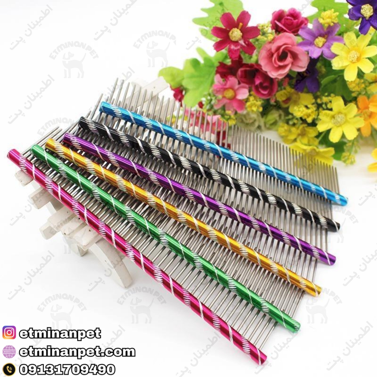 شانه گره باز کن فنایس fenice دسته گرد